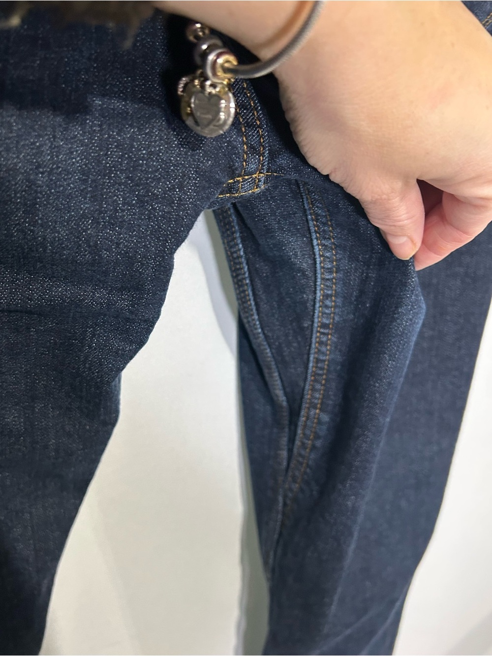 DU/ER Fireside Denim Slim Straight Fleece-Lined Jeans 29×32 Dark Wash - Picture 10 of 14